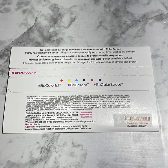 Color Street Broadway Glimmer Nail Strips NWT - Picture 3 of 4